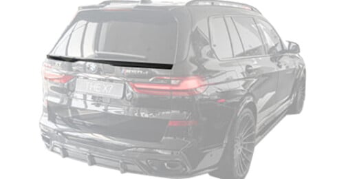 Carbon rear spoiler for BMW X7
