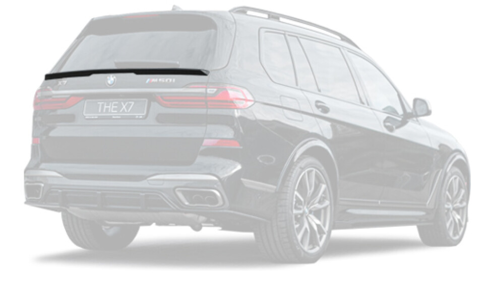 Rear spoiler for BMW X7 Renegade Design