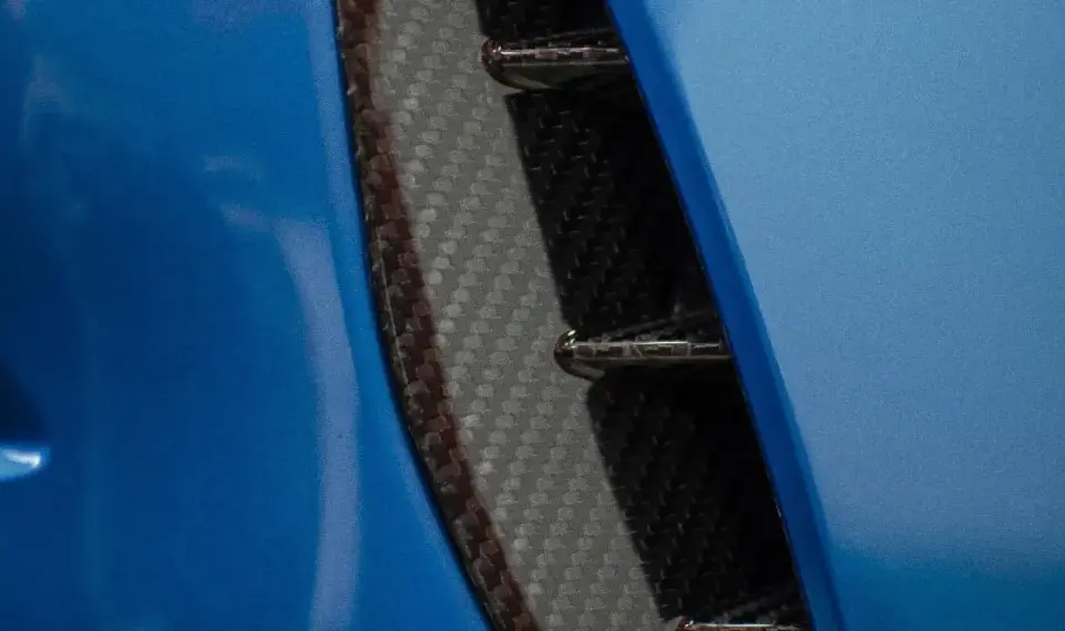 Carbon rear bumper inserts for BMW X6 G06