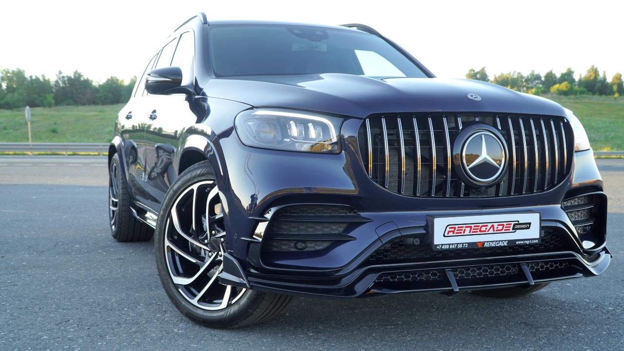 Mercedes GLS X167 Tuning with a Panamericana Style Grill from Chrometec