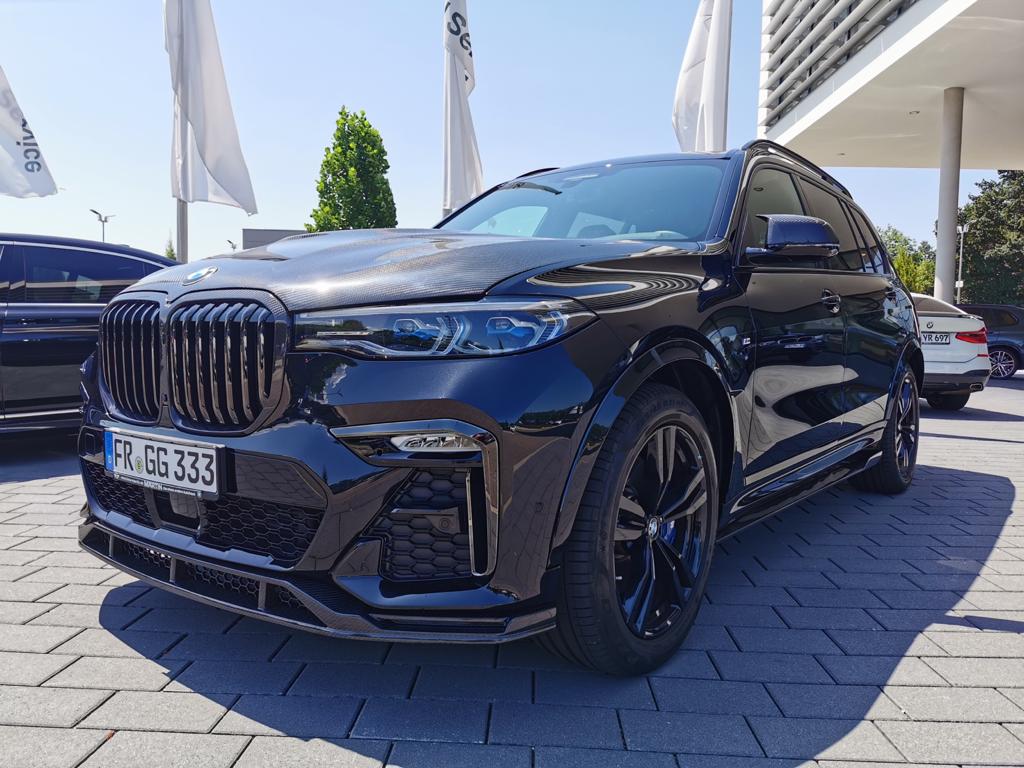 Kohlefaser Frontstoßstange Lip Spoiler Passend für BMW X7 G07 M Sport  Utility 4-Türer 2019-2023 Frontlippe Kinnspoiler Splitter Karosserie-Kit  Werksverkauf : : Automotive