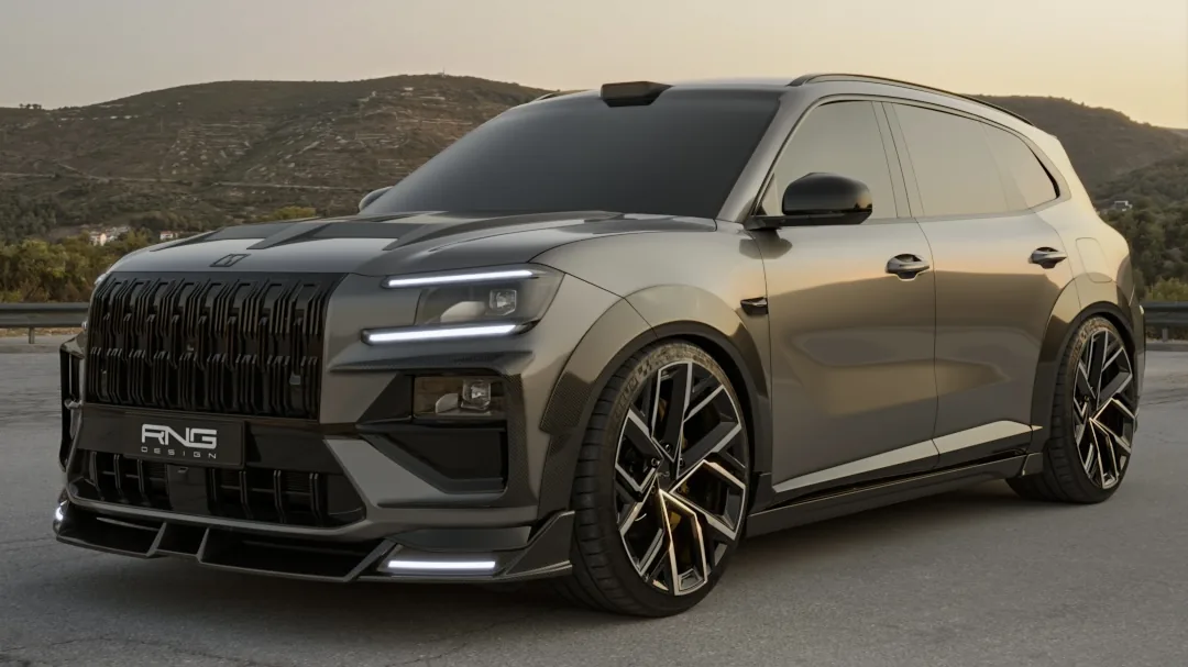 Zeekr 8X Shadow Edition, front three-quarter