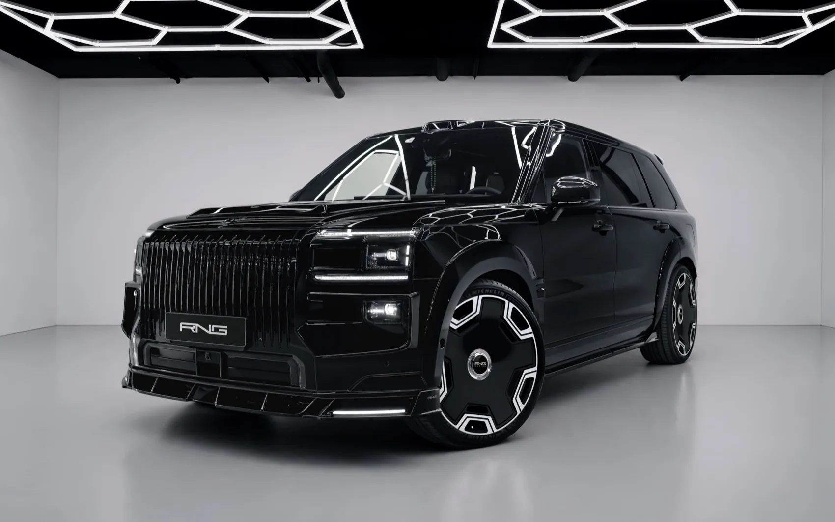 Zeekr 9X with Renegade Design body kit and forged wheels